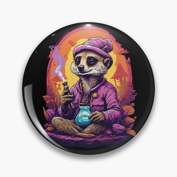 Item preview, Meerkat Psychedelic Art Forest Mushrooms Music designed and sold by LuminOrb.
