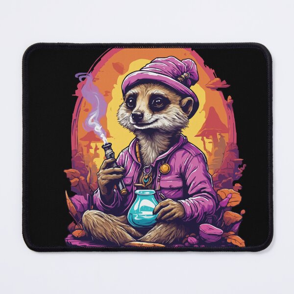 Item preview, Meerkat Psychedelic Art Forest Mushrooms Music designed and sold by LuminOrb.