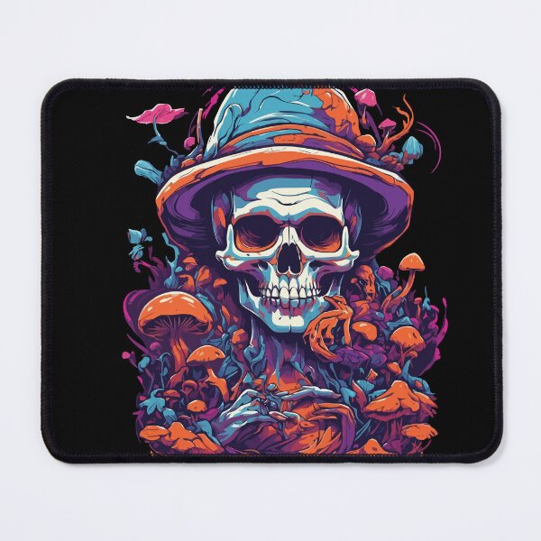 Item preview, Skull Psychedelic Art Forest Mushrooms Music Festival designed and sold by LuminOrb.