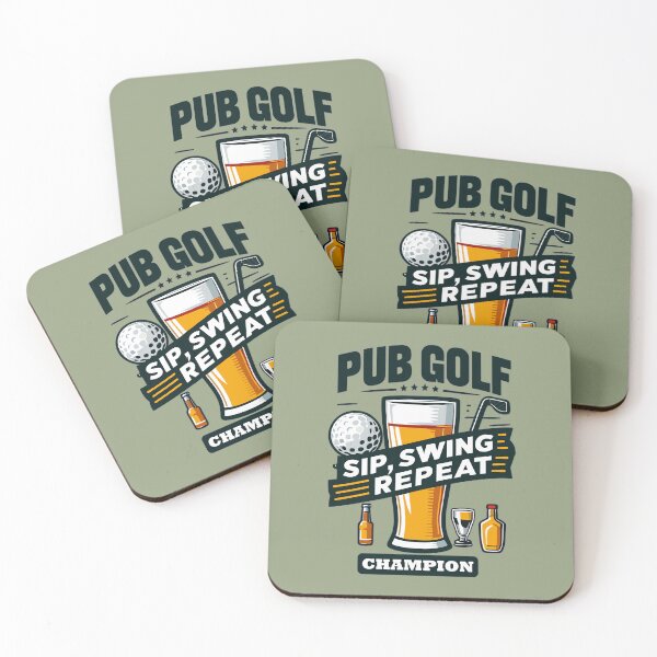 Item preview, Pub Golf Champion - Sip Swing Repeat Quote designed and sold by Daqomm.
