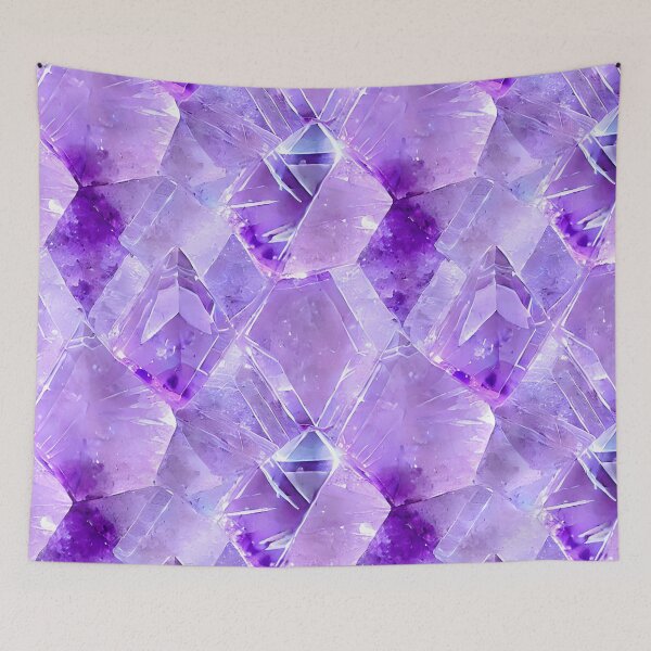 Item preview, Watercolour Amethyst Seamless Pattern designed and sold by GWTF-Designs.