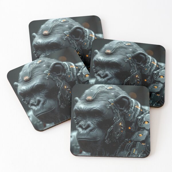 Item preview, Cybernetic Gorilla Portrait designed and sold by Asymoney.