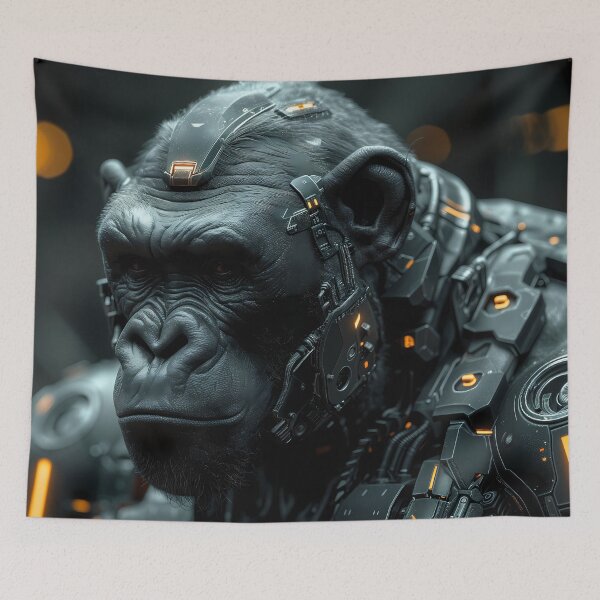 Item preview, Cybernetic Gorilla Portrait designed and sold by Asymoney.