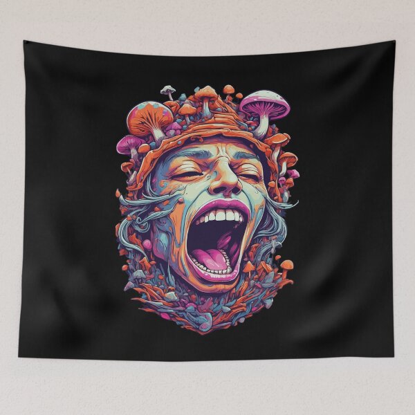 Item preview, Wierdcore Vibrant Colors Psychedelic Art Forest designed and sold by LuminOrb.