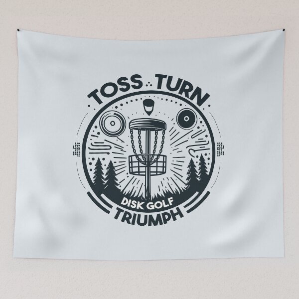Item preview, Frisbee Disk Golf - Toss Turn Triumph Quote designed and sold by Daqomm.