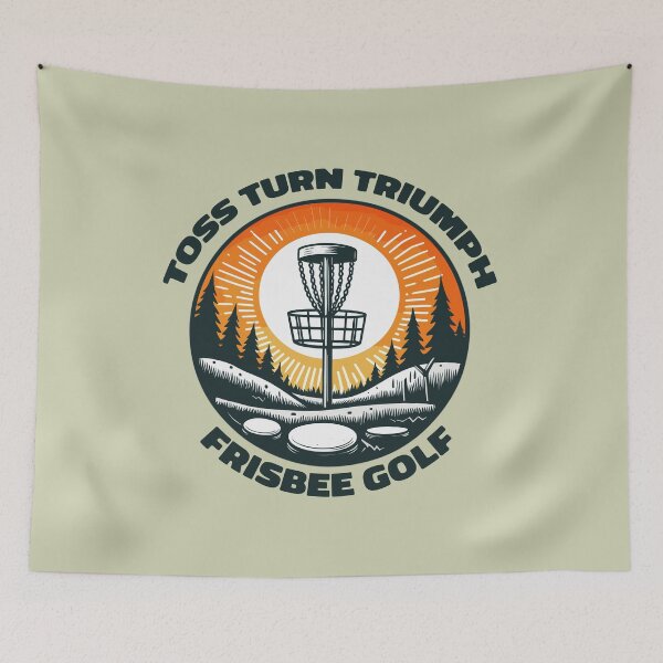 Item preview, Sunset Frisbee Disk Golf - Toss Turn Triumph designed and sold by Daqomm.