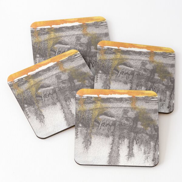 Item preview, watercolor abstract landscape art designed and sold by cappuccettonero.