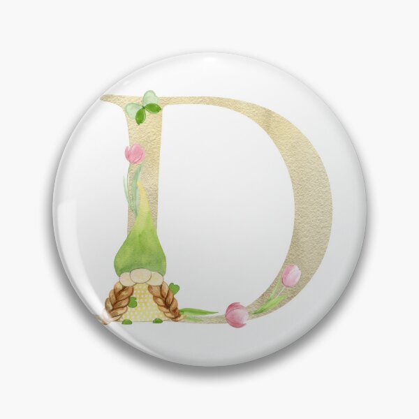 Item preview, Watercolor Spring letter D designed and sold by tapilipa.