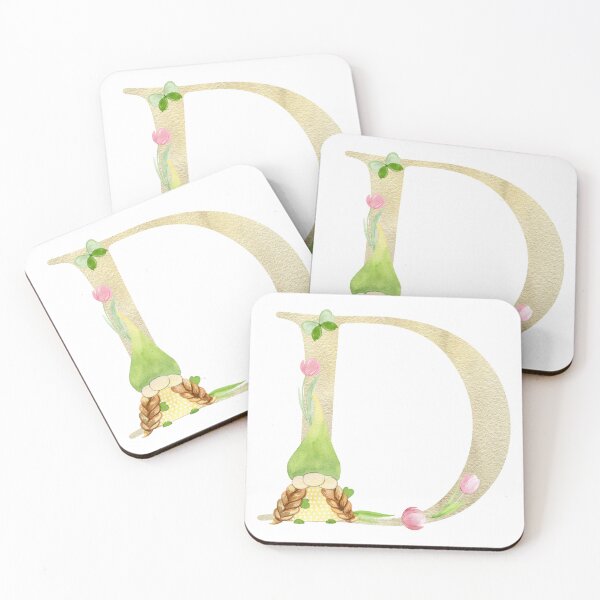 Item preview, Watercolor Spring letter D designed and sold by tapilipa.