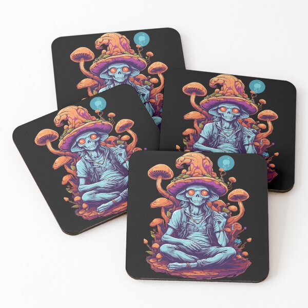 Item preview, Alien Psychedelic Art Music Forest Mushrooms designed and sold by LuminOrb.