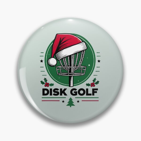 Item preview, Christmas Frisbee Disk Golf Basket With Santa Hat designed and sold by Daqomm.
