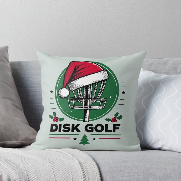 Item preview, Christmas Frisbee Disk Golf Basket With Santa Hat designed and sold by Daqomm.