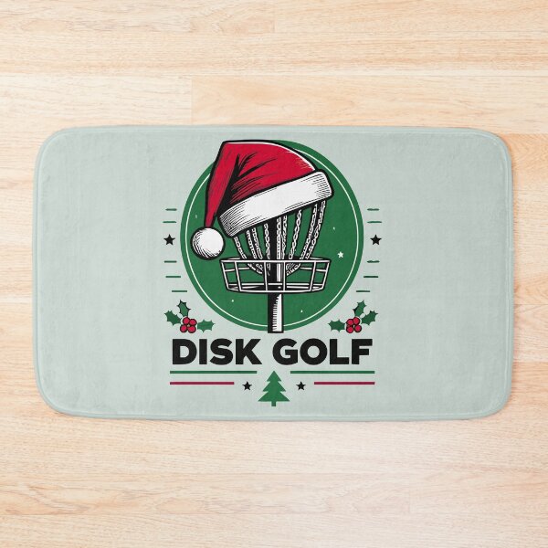 Item preview, Christmas Frisbee Disk Golf Basket With Santa Hat designed and sold by Daqomm.