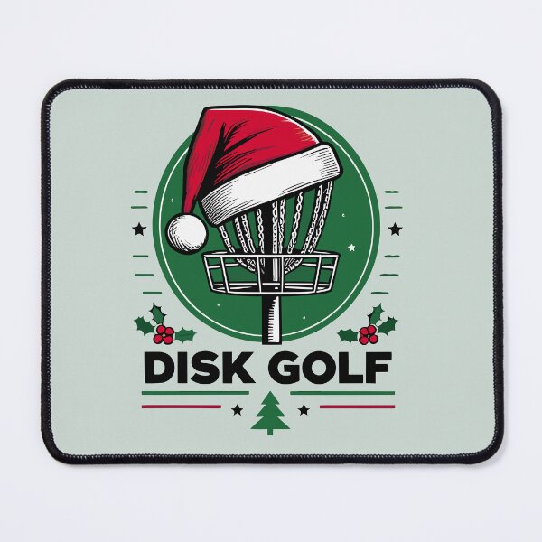 Item preview, Christmas Frisbee Disk Golf Basket With Santa Hat designed and sold by Daqomm.