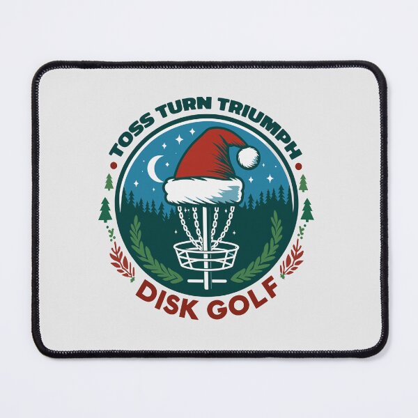 Item preview, Xmas Frisbee Disk Golf Basket With Santa Hat designed and sold by Daqomm.