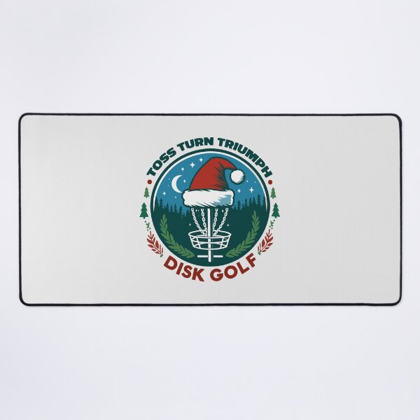 Item preview, Xmas Frisbee Disk Golf Basket With Santa Hat designed and sold by Daqomm.