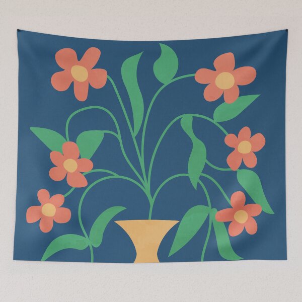 Item preview, Abstract Vase Retro Flowers 2 designed and sold by technicolorable_art.