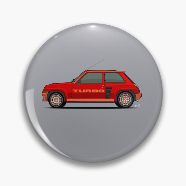 Artikelvorschau, R 5 Turbo Einzelillustration – Rot und Orange entworfen und verkauft von RJWautographics.