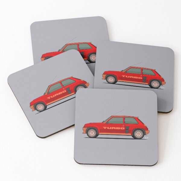 Item preview, R 5 Turbo Single Illustration - Red and Orange designed and sold by RJWautographics.