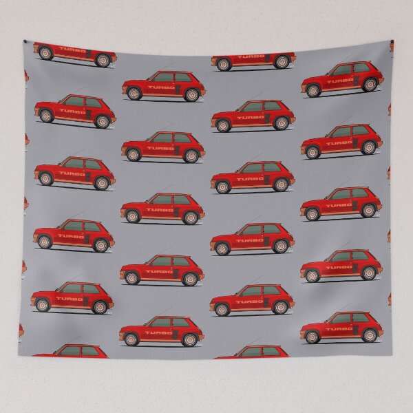 Item preview, Ilustración única R 5 Turbo - Rojo y naranja designed and sold by RJWautographics.