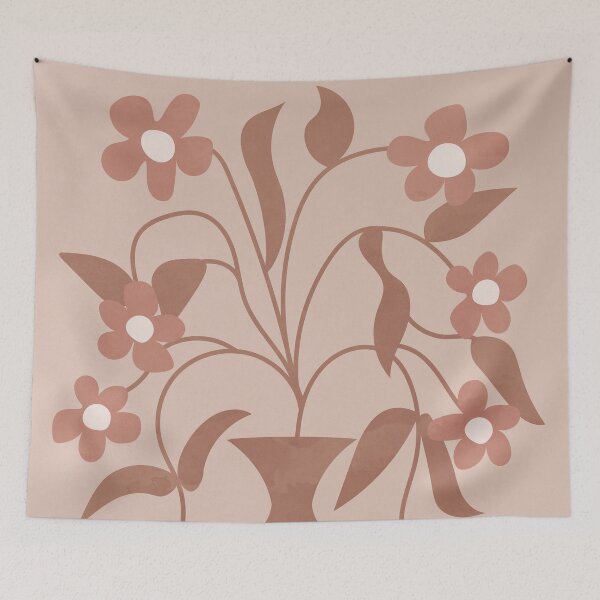Item preview, Abstract Vase Florals Neutral Colors designed and sold by technicolorable_art.