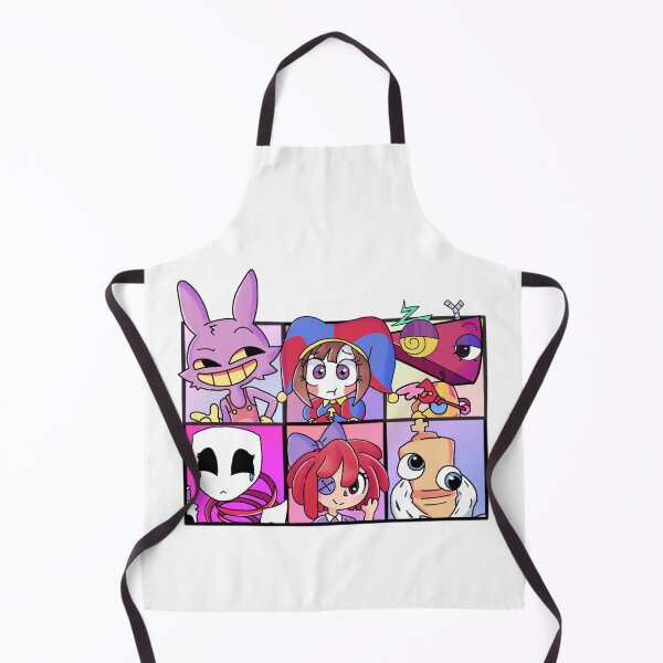 Item preview, Pomni, Gangle, Kinger, Ragatha, Jax and Zooble from The Amazing Digital Circus fanart designed and sold by Marliesart.