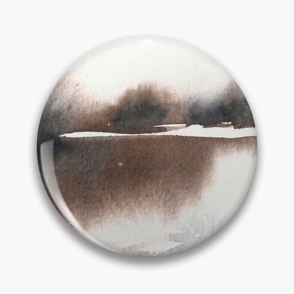 Item preview, snow abstract watercolor landscape designed and sold by cappuccettonero.