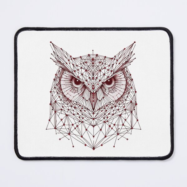 Item preview, Geometric and symmetrical owl head designed and sold by Blessinger77.