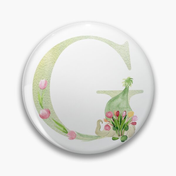Item preview, Watercolor Spring letter G designed and sold by tapilipa.