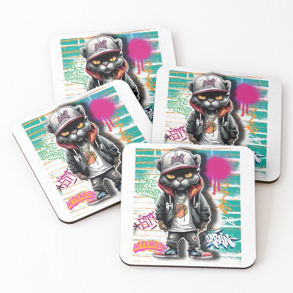 Item preview, Funny black panther graphic in urban style with graffiti designed and sold by Lunaawga.