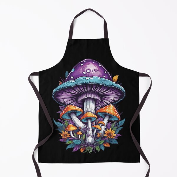 Item preview, Vibrant Colors Forest Mushrooms Psychedelic Art designed and sold by LuminOrb.