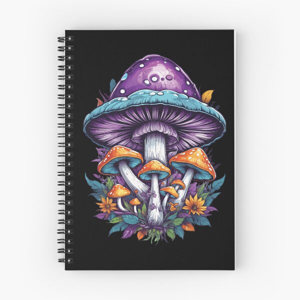 Item preview, Vibrant Colors Forest Mushrooms Psychedelic Art designed and sold by LuminOrb.