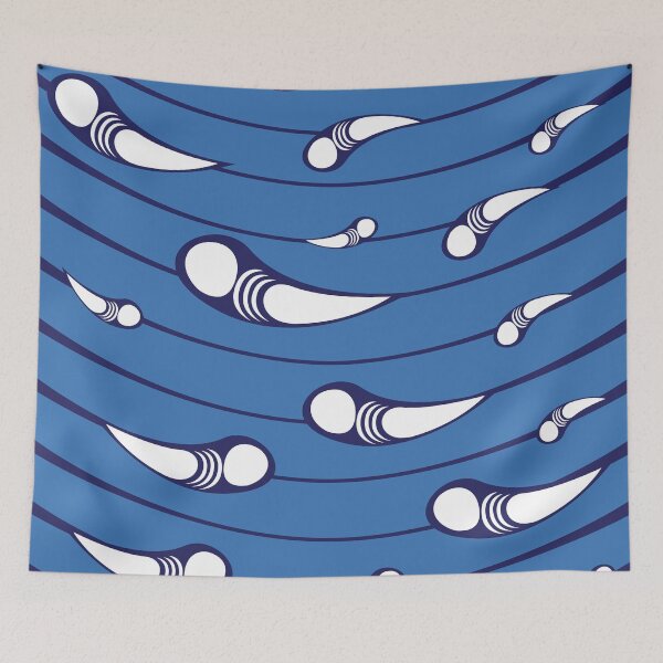 Item preview, Taparrabos de diseño en tela azul. designed and sold by Wolagno.
