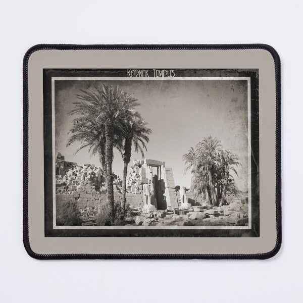 Item preview, Temples of Karnak, ruins, Egypt, old photo, black and white designed and sold by art-of-egypt.