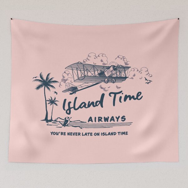 Item preview, Island Time Airways Retro Travel Ad designed and sold by Corinne Alexa Jackson.