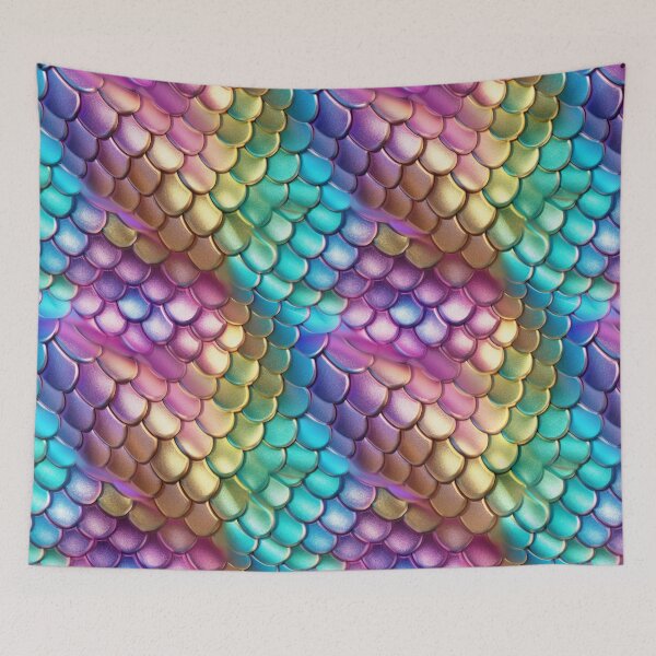 Item preview, Rainbow Mermaid Scales metalic 5  designed and sold by Magnuna.