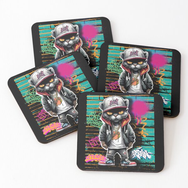 Item preview, Copy of Funny black panther graphic in urban style with graffiti designed and sold by Lunaawga.