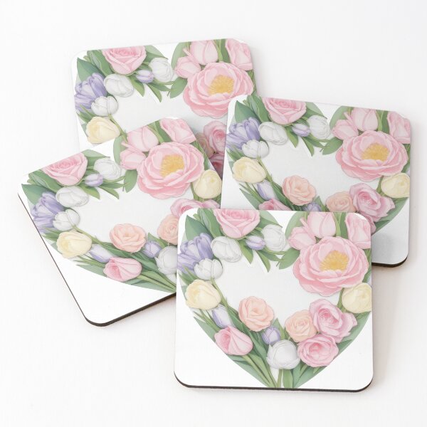 Item preview, Heart and Floral Composition (1253) designed and sold by WASjourney.