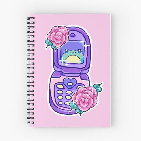 Item preview, Kawaii Rose Retro Tech Froggy Flip Phone designed and sold by LadyKorieArt.