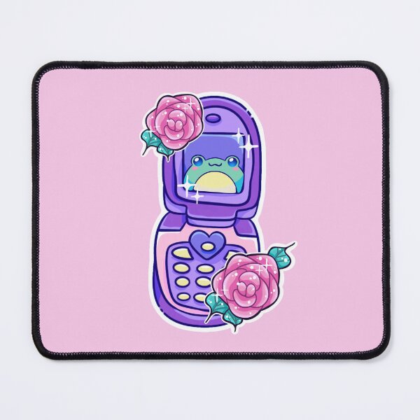 Item preview, Kawaii Rose Retro Tech Froggy Flip Phone designed and sold by LadyKorieArt.