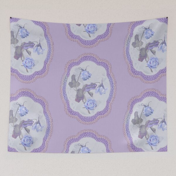 Item preview, Blue Roses in a Decorative Frame designed and sold by Amalus-files.
