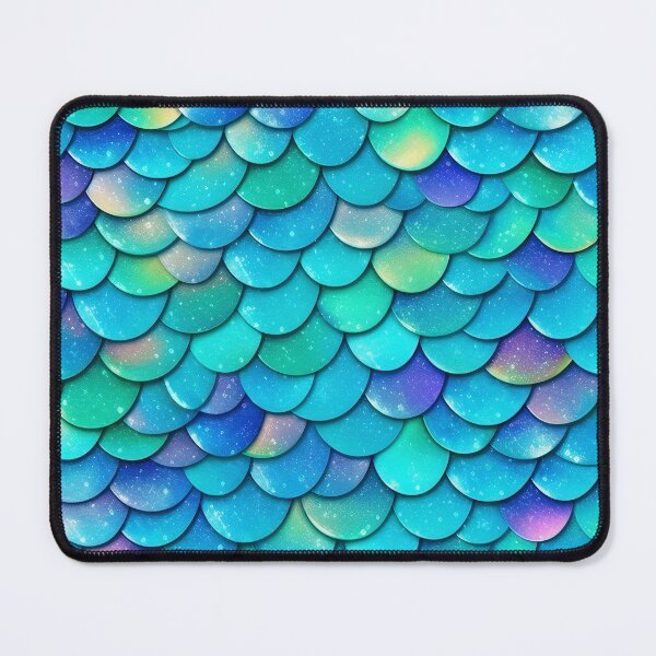 Item preview, Rainbow Mermaid Scales Turquoise 8 designed and sold by Magnuna.