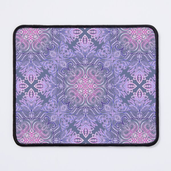 Item preview, Deep Purple and Pink Textured Folk Art Doodle designed and sold by micklyn.