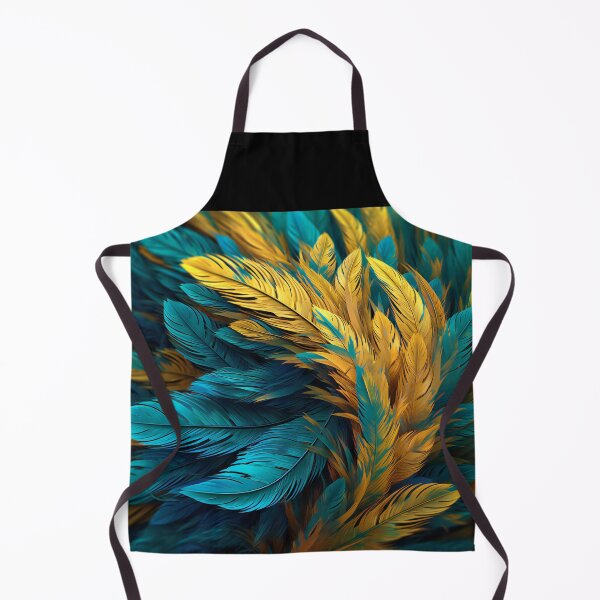 Item preview, Teal and Yellow Feathers designed and sold by EvaAngel.