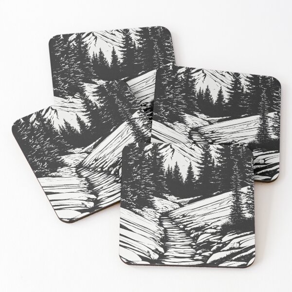 Item preview, Mountain Majesty Amidst Forest Pines designed and sold by John v p.