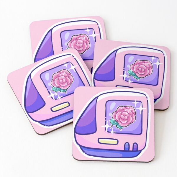 Item preview, Kawaii Rose Retro Tech Computer Monitor  designed and sold by LadyKorieArt.