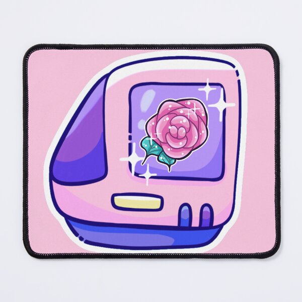Item preview, Kawaii Rose Retro Tech Computer Monitor designed and sold by LadyKorieArt.