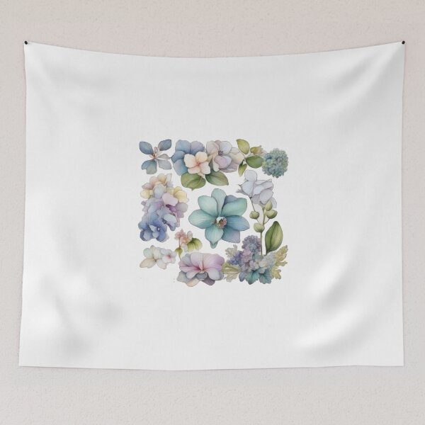 Item preview, Colorful Watercolor Flower Stickers (1254) designed and sold by WASjourney.