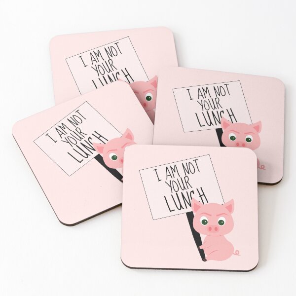 Item preview, Pigs Are Not Your Lunch - Funny Vegan designed and sold by humnoo.