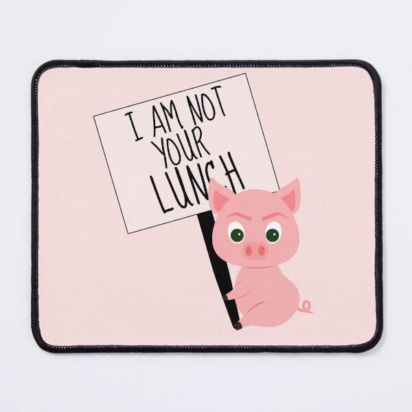 Item preview, Pigs Are Not Your Lunch - Funny Vegan designed and sold by humnoo.